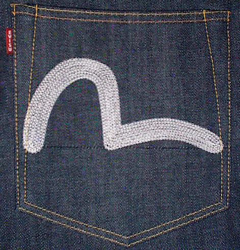 2001No.2ジーンズ刺繍カモメマークレギュラーフィットエヴィス(エビス 